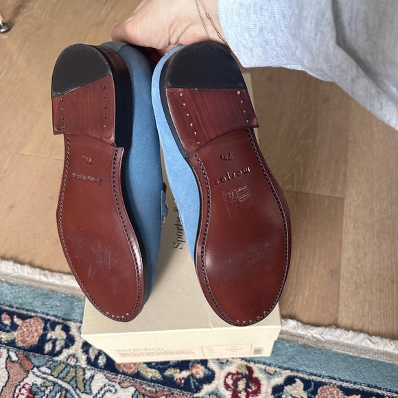 Sporty & Rich X MORJAS Loafers - Blue - Size 7.5 / 37.5 - Picture 6 of 9